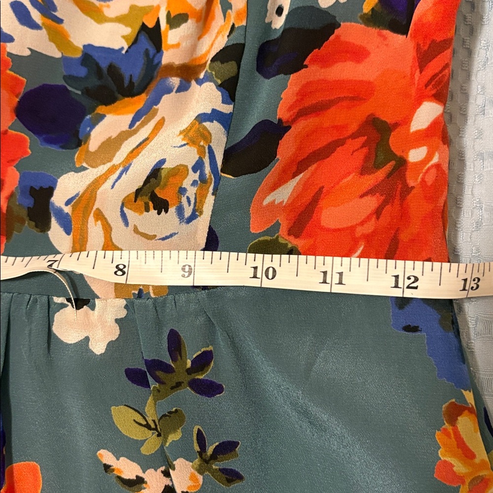 Moulinette Soeurs Teal Floral Dress - Picture 12 of 13